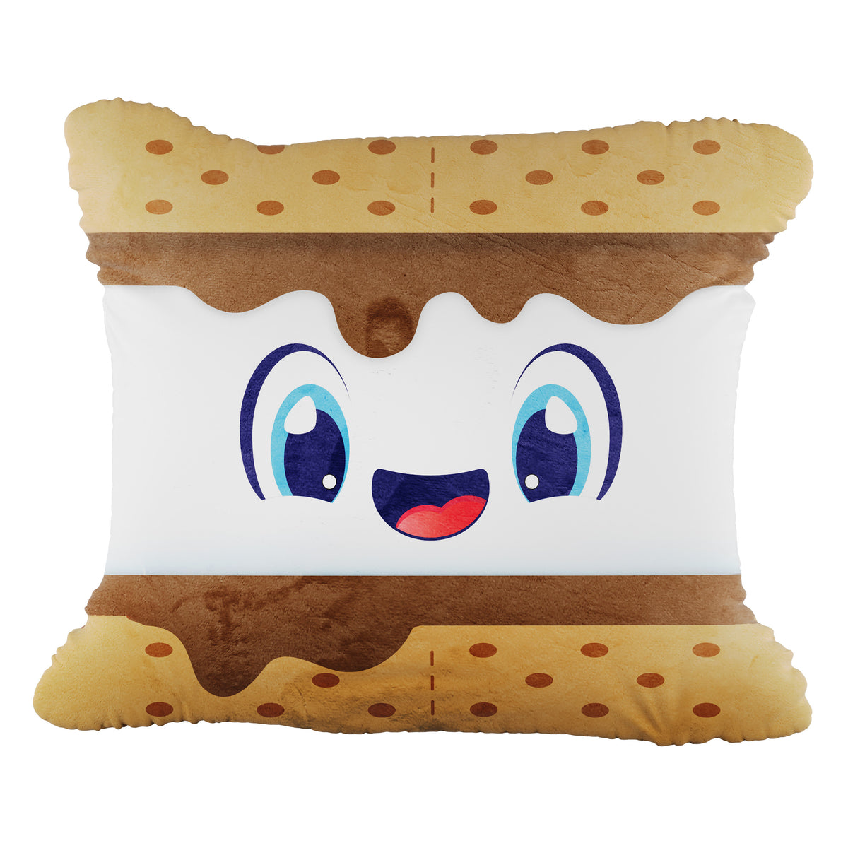 Brown, tan, and white s'mores Smillows S'mores scented Plush 