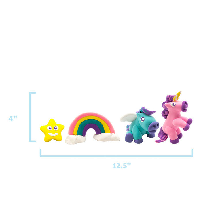 Measurements of the Unicorn characters made from the Lightest Most Amazing Dough On Earth